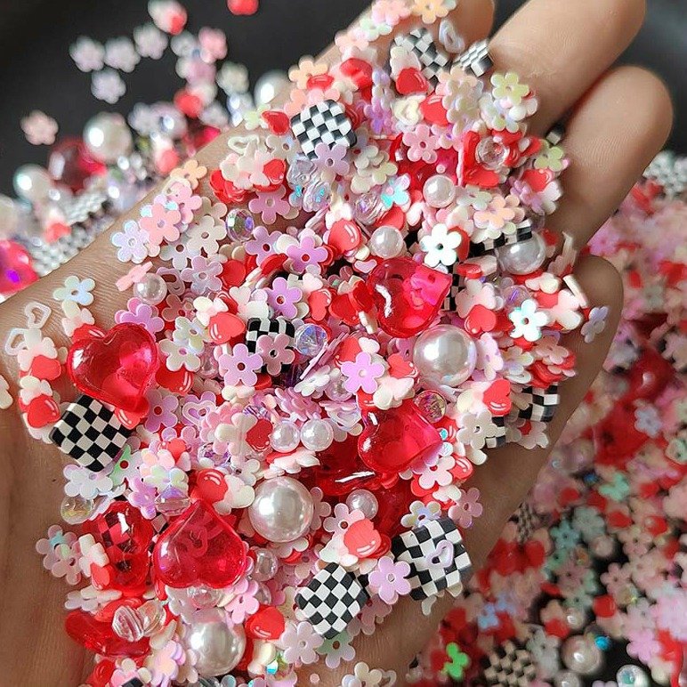 Flower Polymer Clay Slices