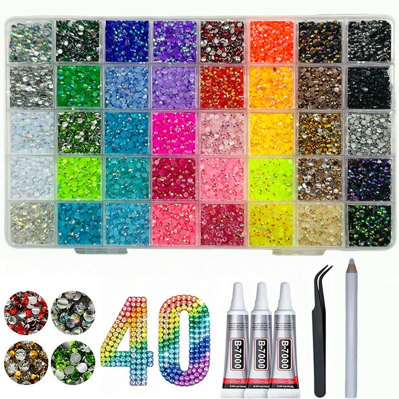 40 Colors Rhinestones Set - Image 5